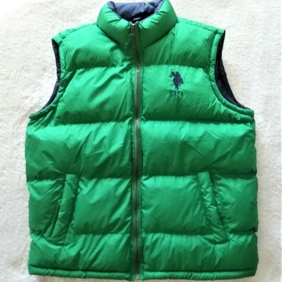 U.S. Polo Assn. Other - U.S. Polo Assn Green Quilted Vest Size L